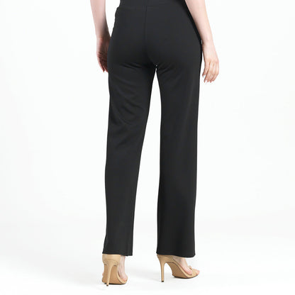 Clara Sunwoo Hot Sale - Rayon-Ponte Knit - Loose Leg Pocket Pant - Black