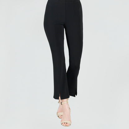 Clara Sunwoo Everyday - Center Seam Front Slit Ankle Pant - Black