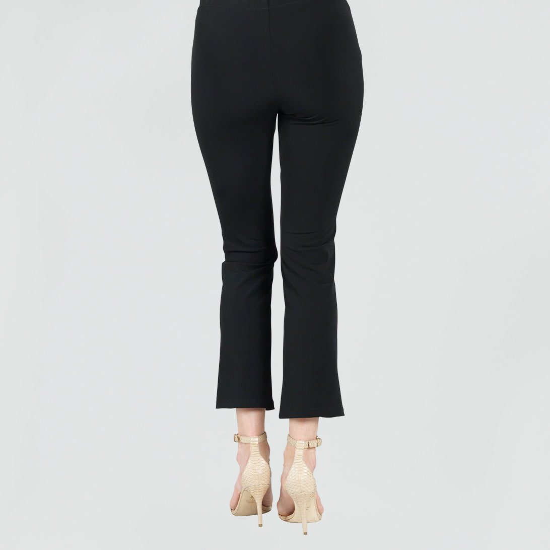 Clara Sunwoo Everyday - Center Seam Front Slit Ankle Pant - Black