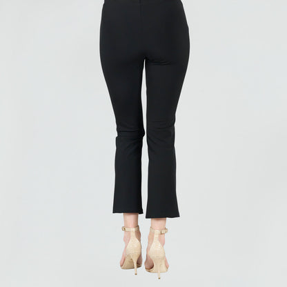 Clara Sunwoo Everyday - Center Seam Front Slit Ankle Pant - Black
