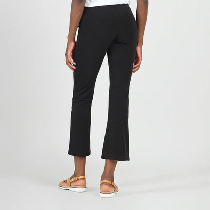 Clara Sunwoo Everyday - Center Seam Front Slit Ankle Pant - Black