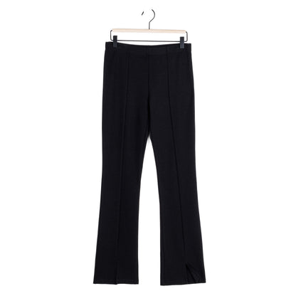 Clara Sunwoo Everyday - Center Seam Front Slit Ankle Pant - Black