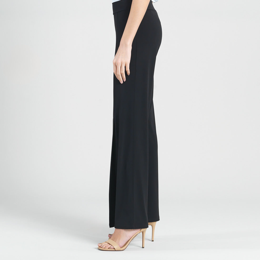 Clara Sunwoo Customer Favorite - Kick Front High Slit Pant - Black