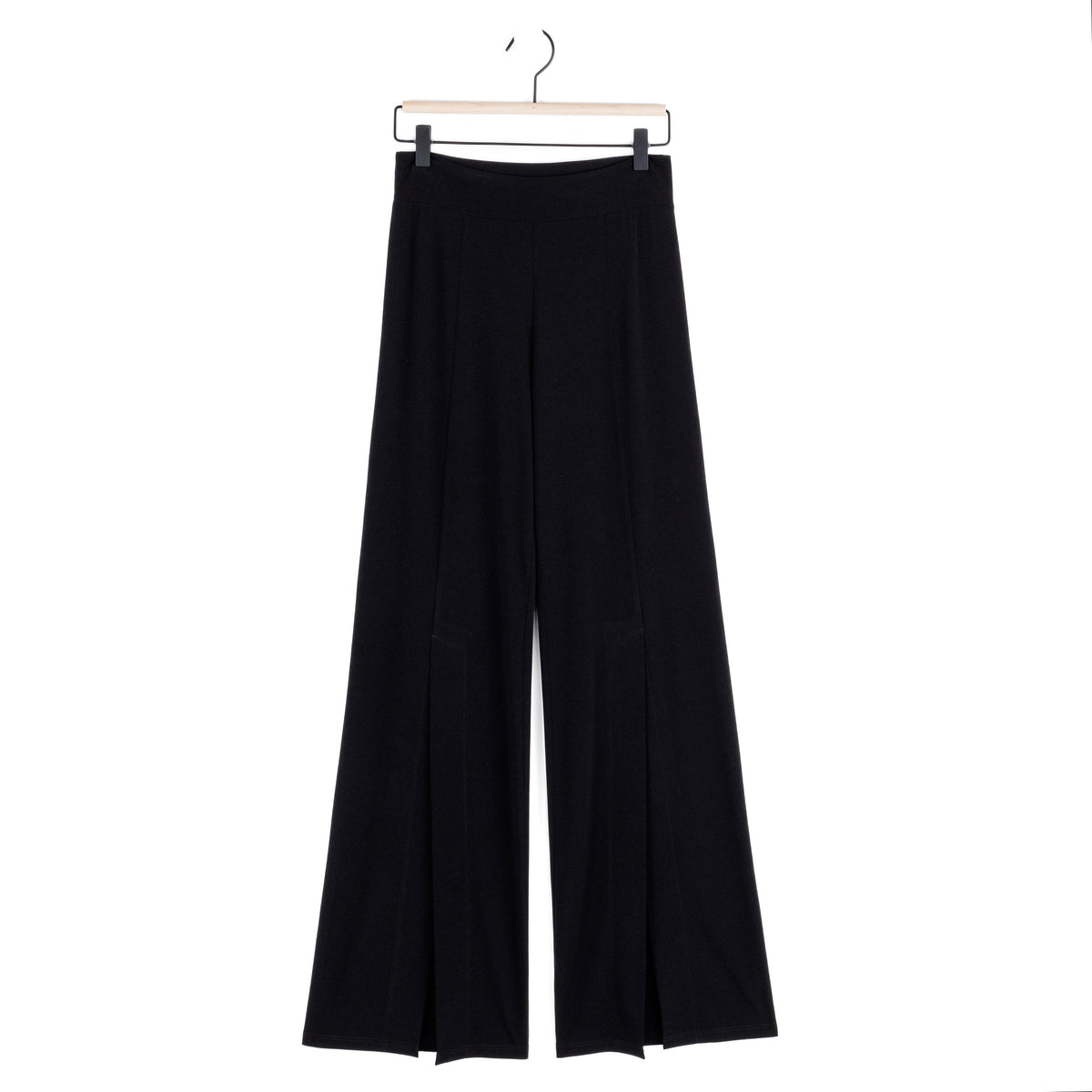 Clara Sunwoo Customer Favorite - Kick Front High Slit Pant - Black
