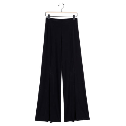 Clara Sunwoo Customer Favorite - Kick Front High Slit Pant - Black