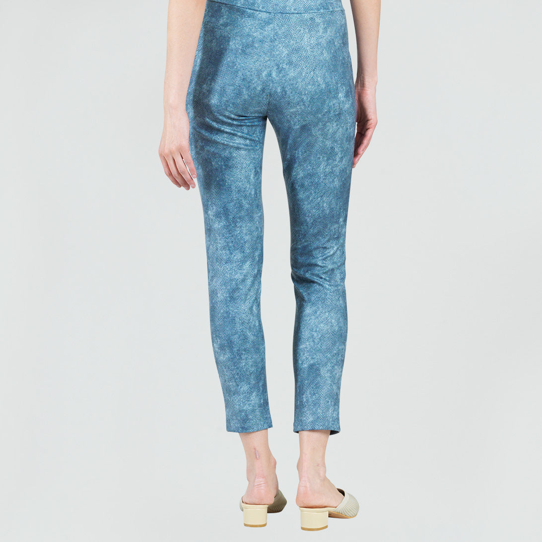 Clara Sunwoo Everyday - Liquid Leather™ - Textured Skinny Pocket Pant - Denim Print - Final Sale!