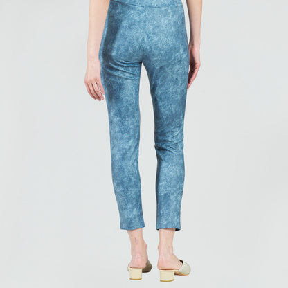 Clara Sunwoo Everyday - Liquid Leather™ - Textured Skinny Pocket Pant - Denim Print - Final Sale!