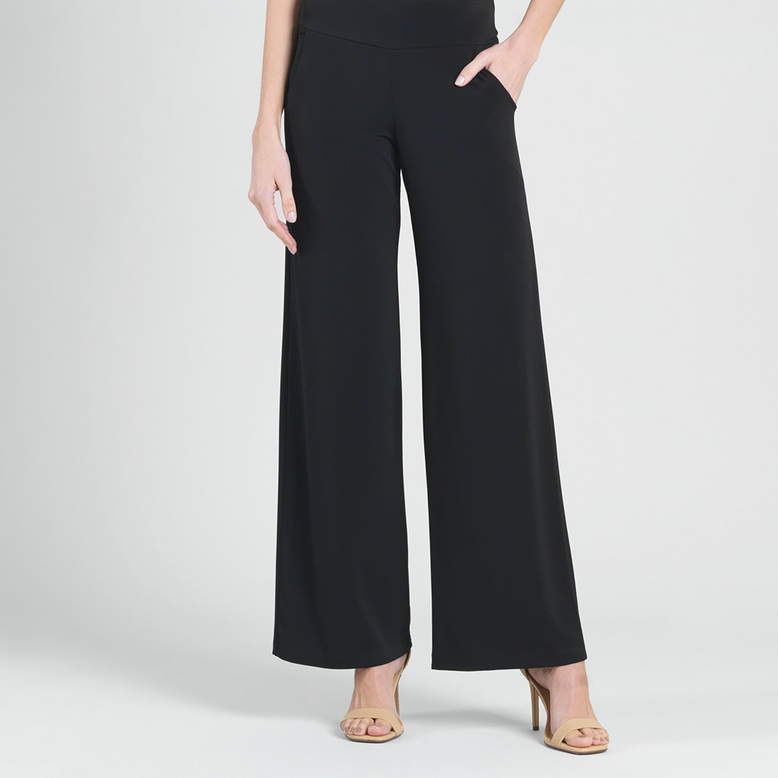Clara Sunwoo Classic - Signature Wide Leg Pocket Pant - Black