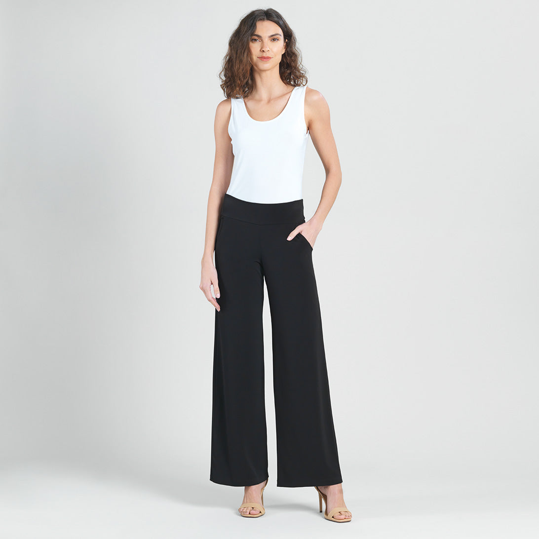 Clara Sunwoo Classic - Signature Wide Leg Pocket Pant - Black