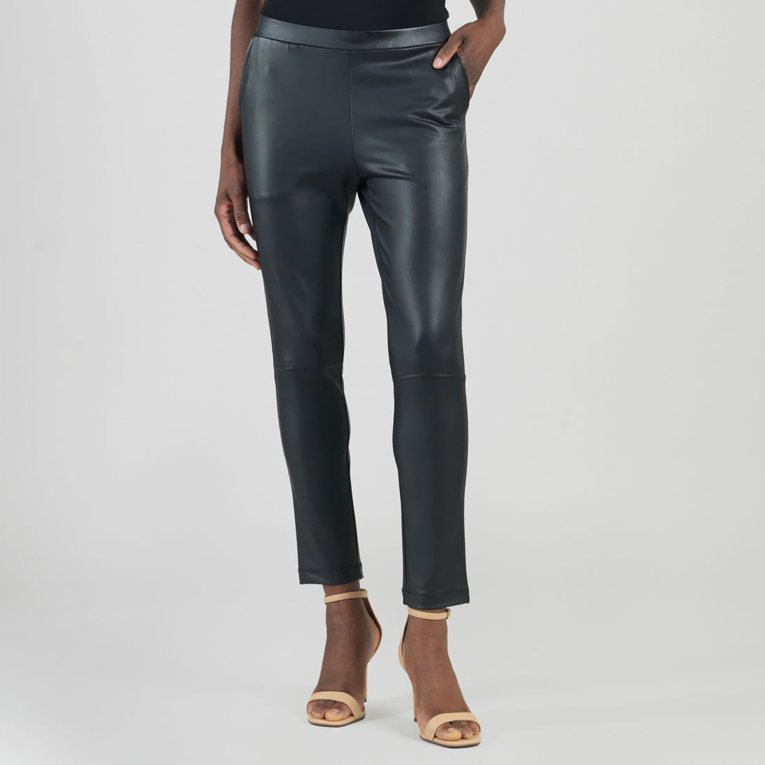 Clara Sunwoo Hot Sale - Liquid Leather™ Sheen Skinny Pocket Pant - Black - Limited Sizes