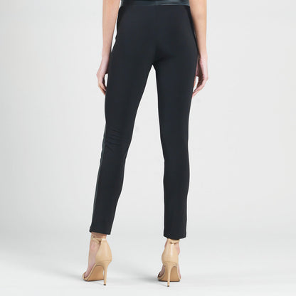 Clara Sunwoo Top Pick - Liquid Leather™ Sheen Two-Tone Legging - Black
