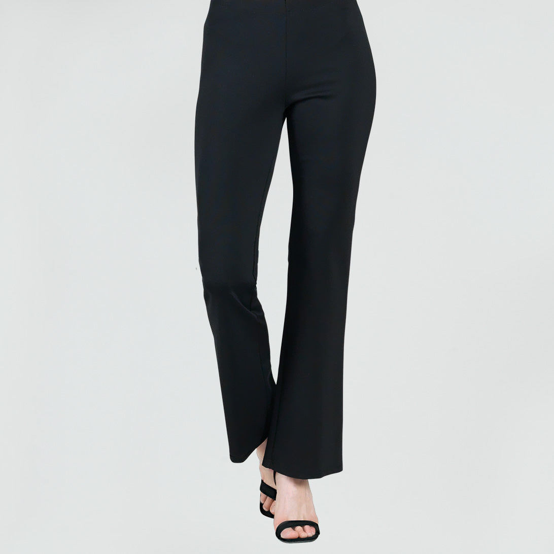 Clara Sunwoo Signature - Ponte Knit - Boot Cut Pant - Black