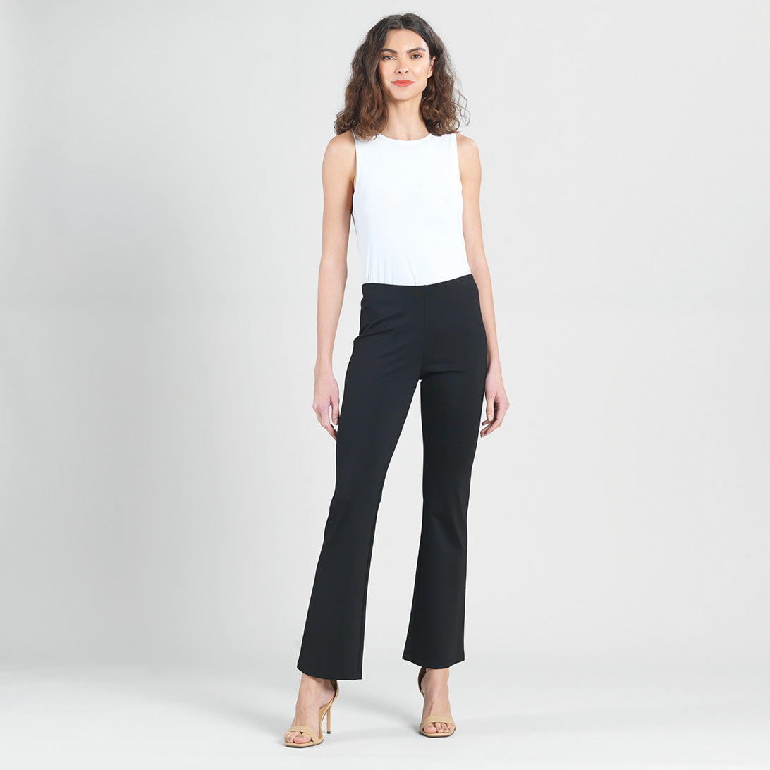 Clara Sunwoo Signature - Ponte Knit - Boot Cut Pant - Black