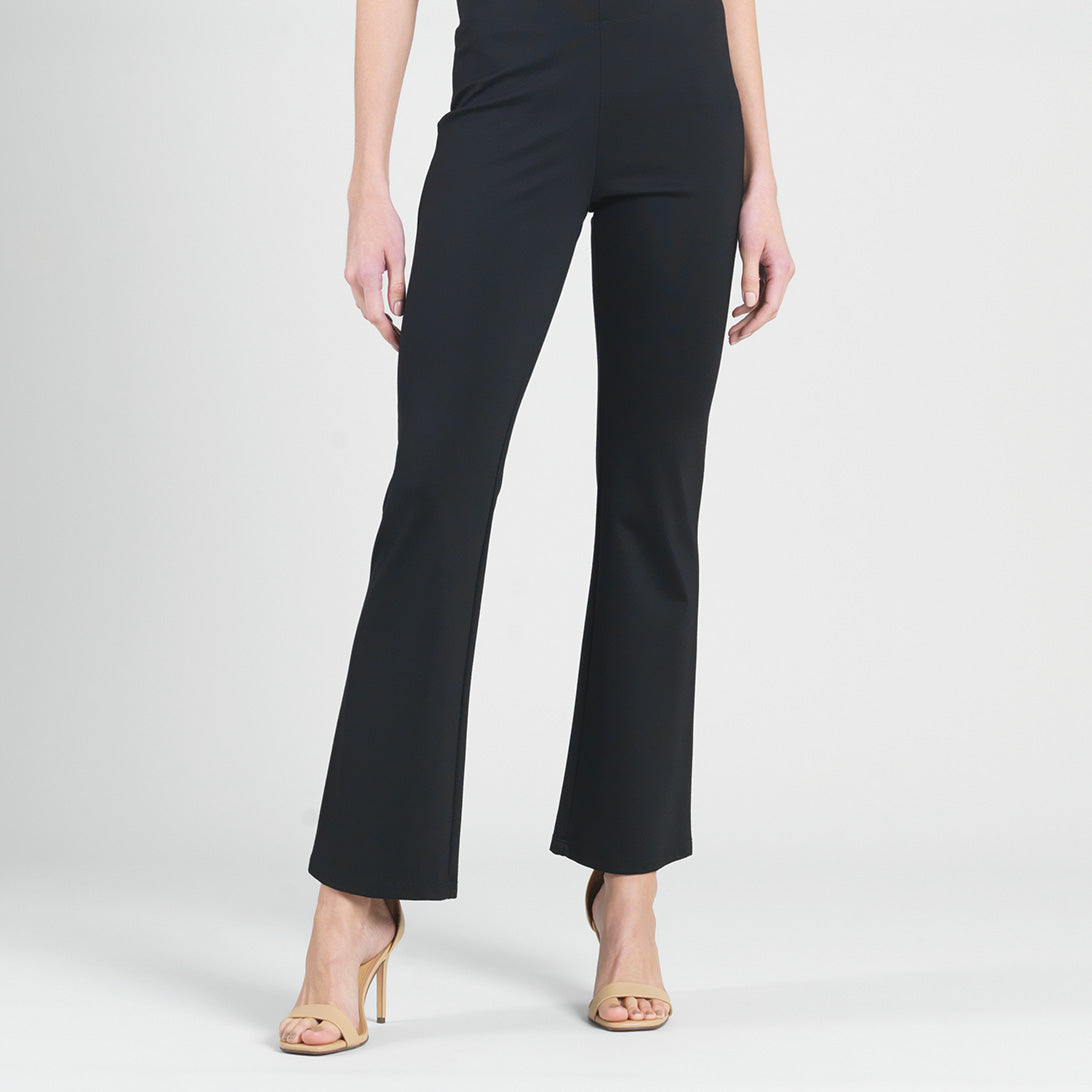 Clara Sunwoo Signature - Ponte Knit - Boot Cut Pant - Black