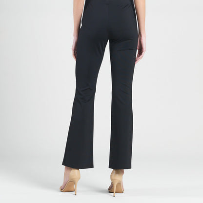 Clara Sunwoo Signature - Ponte Knit - Boot Cut Pant - Black