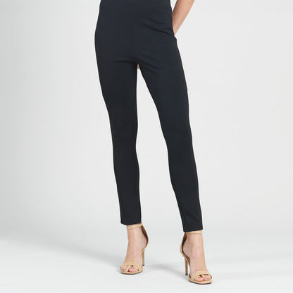 Clara Sunwoo Exclusive - Ponte Knit - Slim Rider Pant - Black