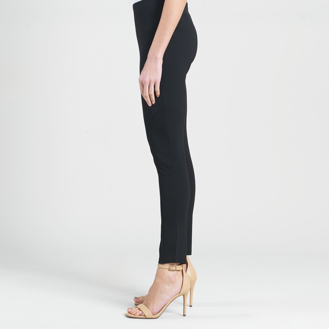 Clara Sunwoo Exclusive - Ponte Knit - Slim Rider Pant - Black
