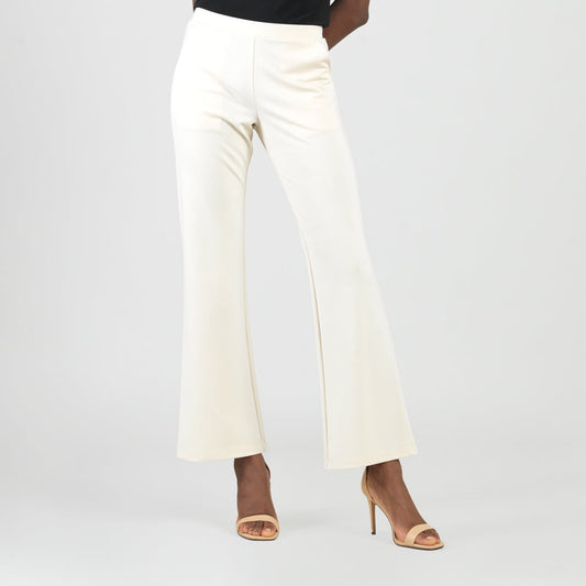 Clara Sunwoo New - Rayon-Ponte Knit - Loose Leg Pocket Pant - Khaki