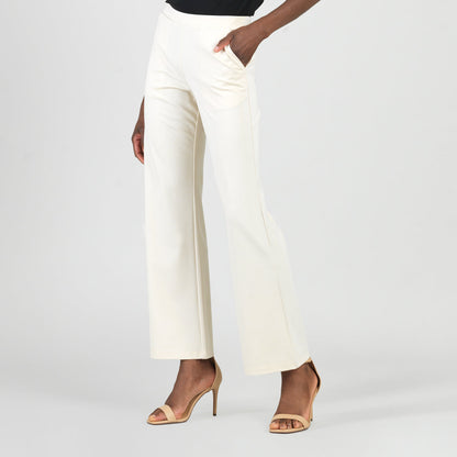 Clara Sunwoo New - Rayon-Ponte Knit - Loose Leg Pocket Pant - Khaki