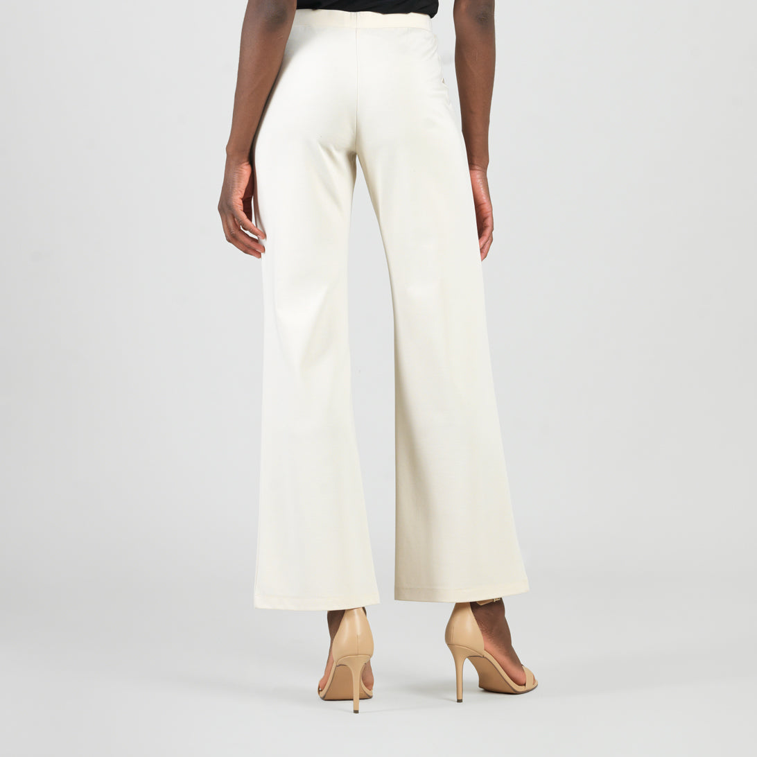 Clara Sunwoo New - Rayon-Ponte Knit - Loose Leg Pocket Pant - Khaki