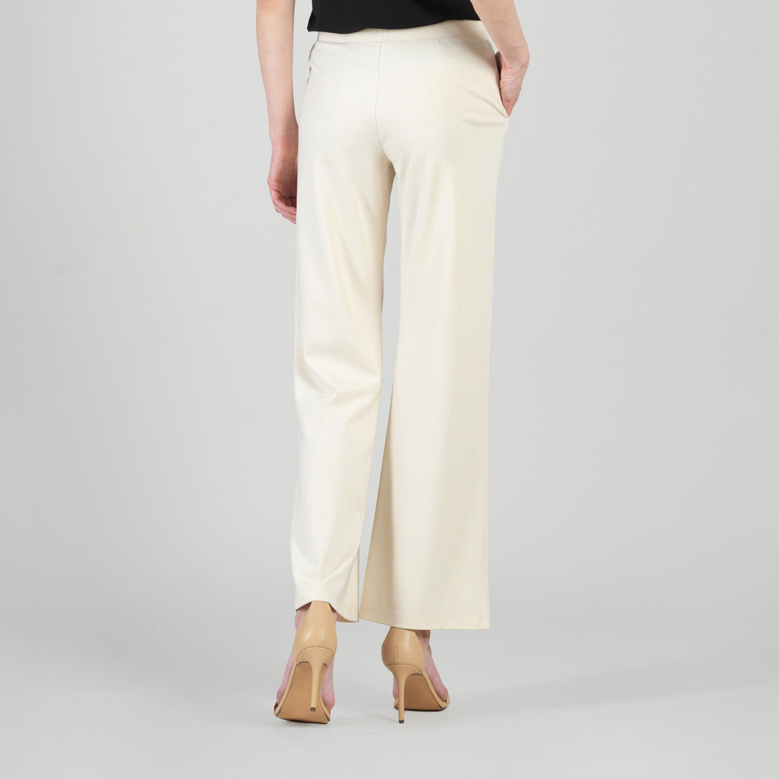 Clara Sunwoo New - Rayon-Ponte Knit - Loose Leg Pocket Pant - Khaki