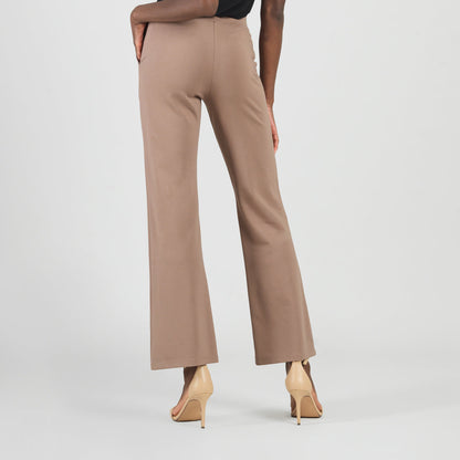 Clara Sunwoo Great Value - Rayon-Ponte Knit - Loose Leg Pocket Pant - Taupe - Limited Sizes