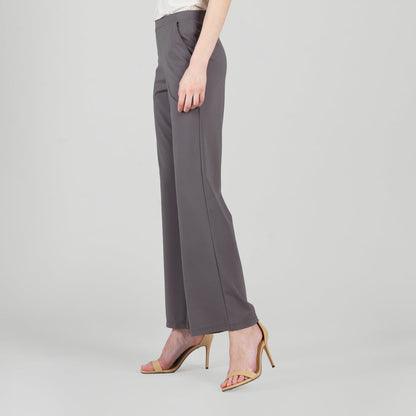 Clara Sunwoo Top Pick - Rayon-Ponte Knit - Loose Leg Pocket Pant - Mocha - Limited Sizes