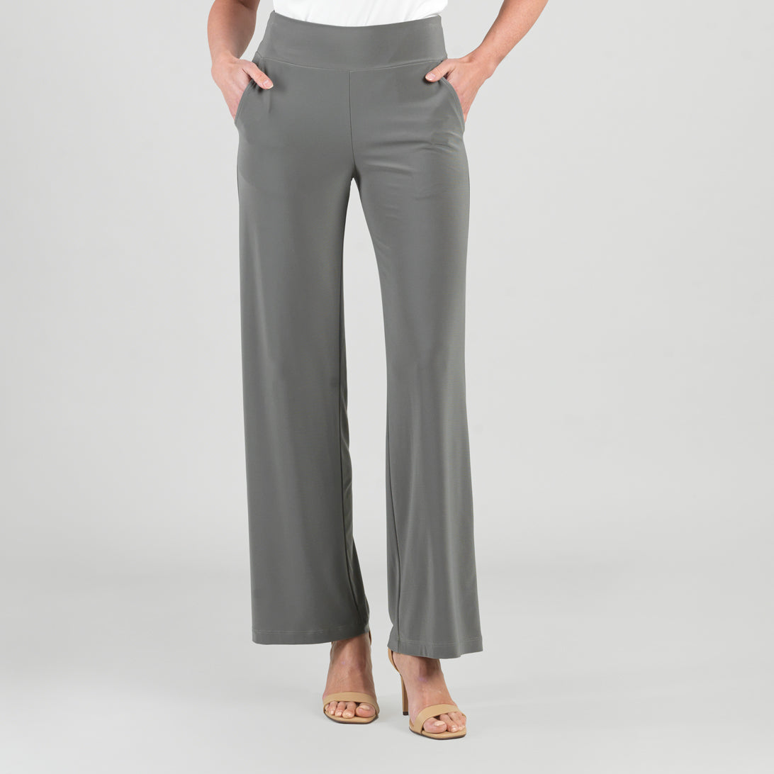 Clara Sunwoo Classic - Signature Wide Leg Pocket Pant - Olive
