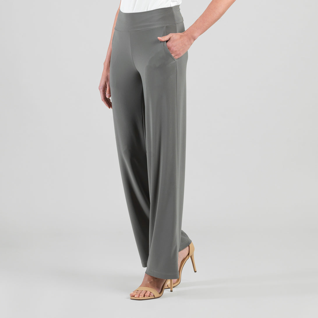 Clara Sunwoo Classic - Signature Wide Leg Pocket Pant - Olive