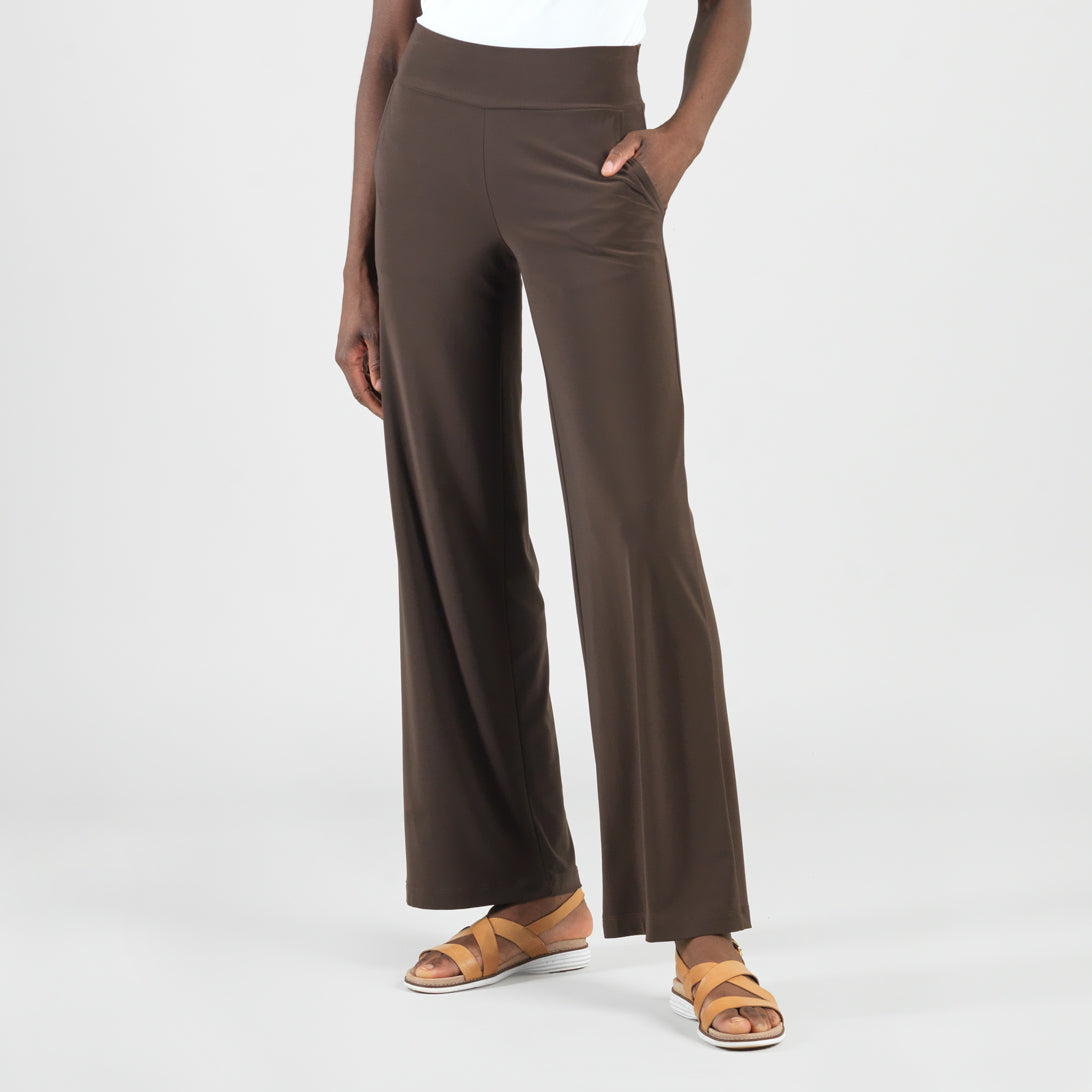Clara Sunwoo Best Seller - Signature Wide Leg Pocket Pant - Brown