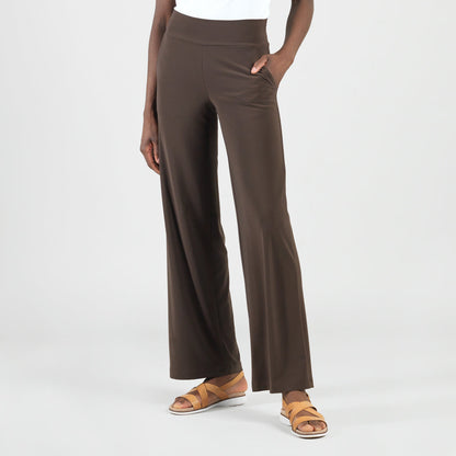 Clara Sunwoo Best Seller - Signature Wide Leg Pocket Pant - Brown
