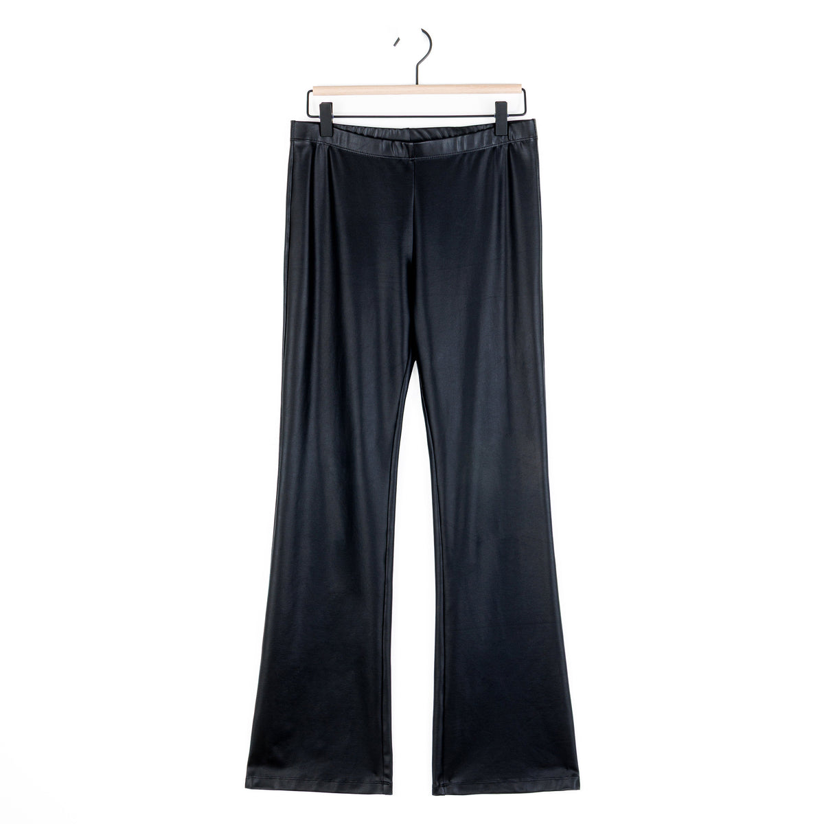 Clara Sunwoo Special Offer - Liquid Leather - Sheen Boot Cut Pant - Black