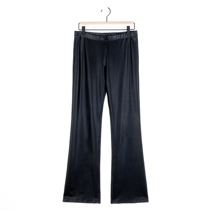 Clara Sunwoo Special Offer - Liquid Leather - Sheen Boot Cut Pant - Black