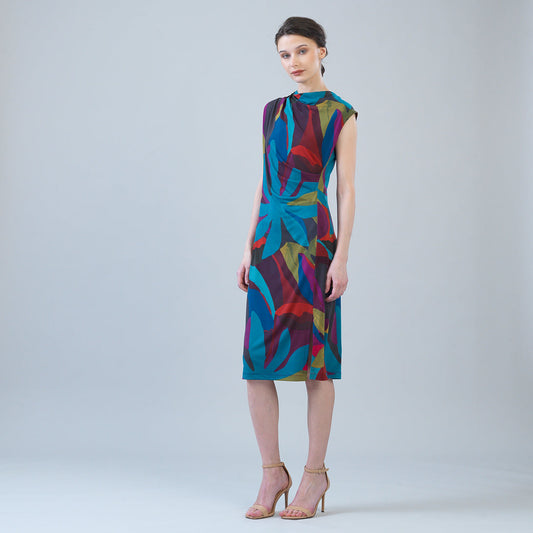 Clara Sunwoo Smart Buy - Signature Side Slit Midi Dress - Petal Burst