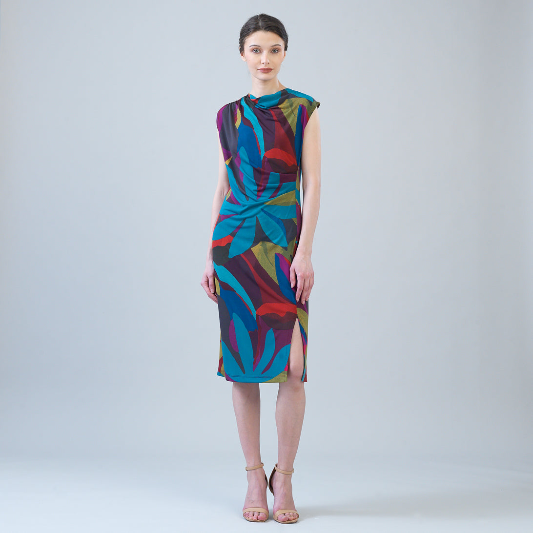 Clara Sunwoo Smart Buy - Signature Side Slit Midi Dress - Petal Burst