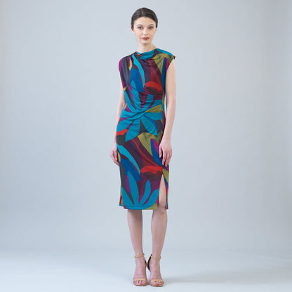 Clara Sunwoo Smart Buy - Signature Side Slit Midi Dress - Petal Burst