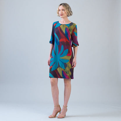 Clara Sunwoo Value - Tulip Cuff Back Tie Dress - Petal Burst