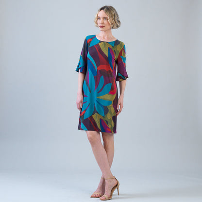 Clara Sunwoo Value - Tulip Cuff Back Tie Dress - Petal Burst