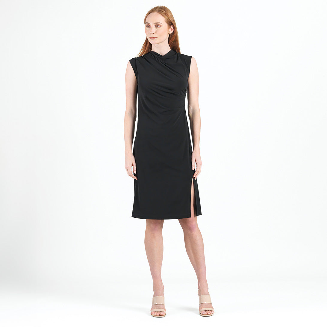 Clara Sunwoo Quality - Signature Side Slit Midi Dress - Black