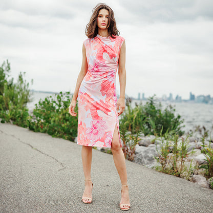 Clara Sunwoo Top Pick - Butter Knit - Side Slit Midi Dress - Sunset Petals - Final Sale