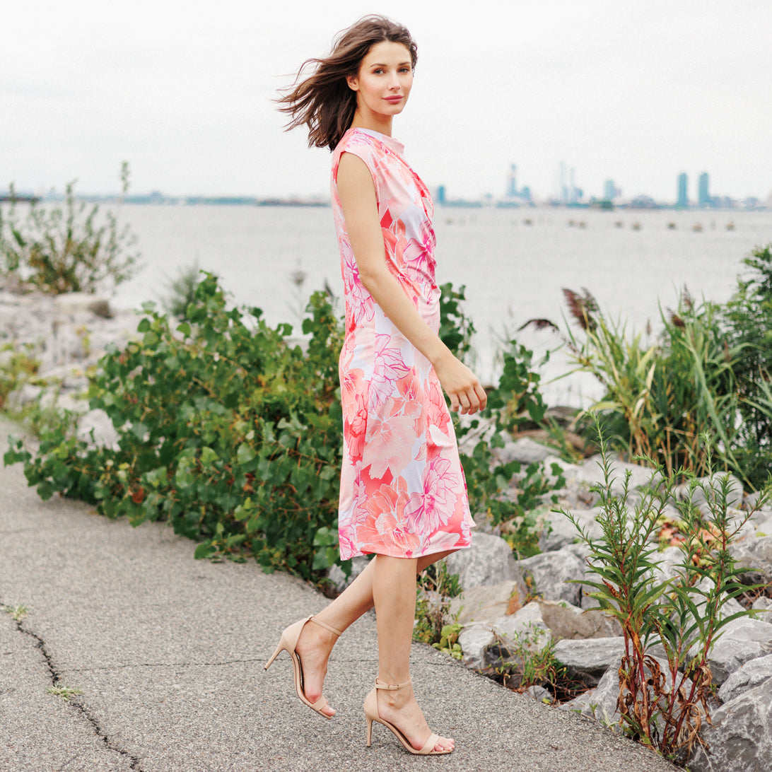 Clara Sunwoo Top Pick - Butter Knit - Side Slit Midi Dress - Sunset Petals - Final Sale