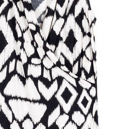 Clara Sunwoo Sale - Crinkle Pleat Knit - Crossover Tulip Hem Dress - Aztec - Final Sale!