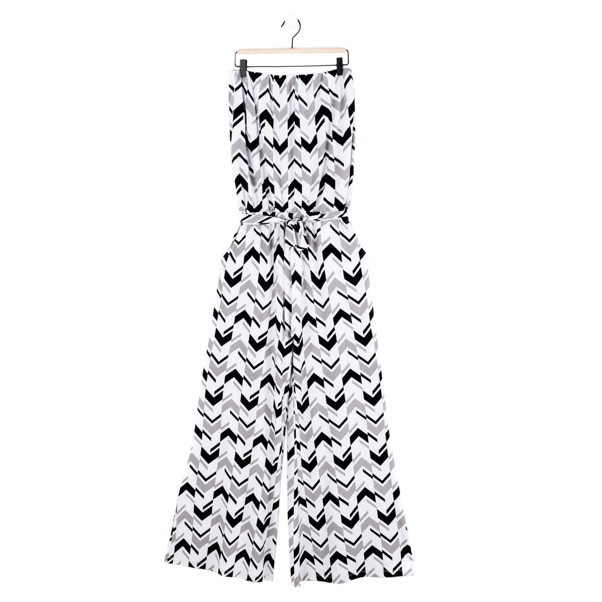 Clara Sunwoo Popular - Tube Top Pocket Jumpsuit - Chevron Stripe - Final Sale!