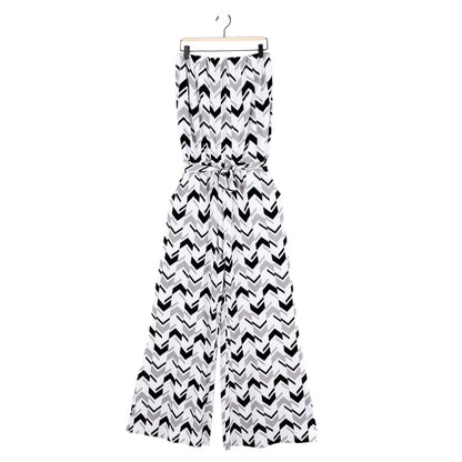 Clara Sunwoo Popular - Tube Top Pocket Jumpsuit - Chevron Stripe - Final Sale!