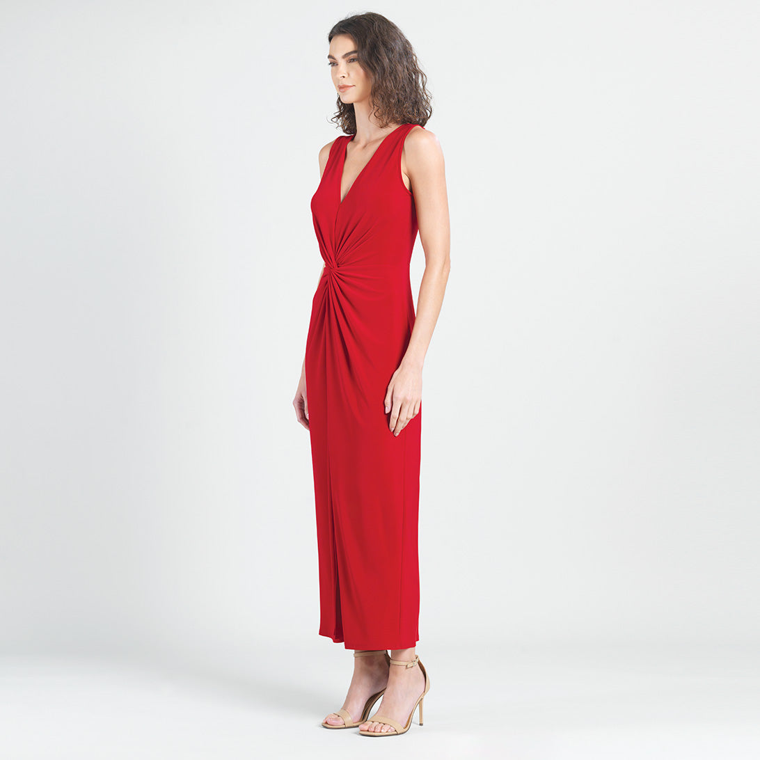 Clara Sunwoo Customer Favorite - Center Slit Maxi Dress - Red - Final Sale!