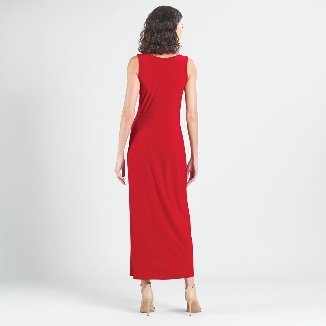 Clara Sunwoo Customer Favorite - Center Slit Maxi Dress - Red - Final Sale!