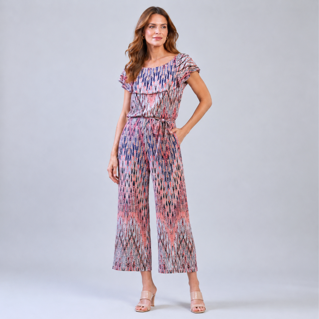 Clara Sunwoo Best Price - Ruffle Off Shoulder Pocket Jumpsuit - Boho Weave - Final Sale!