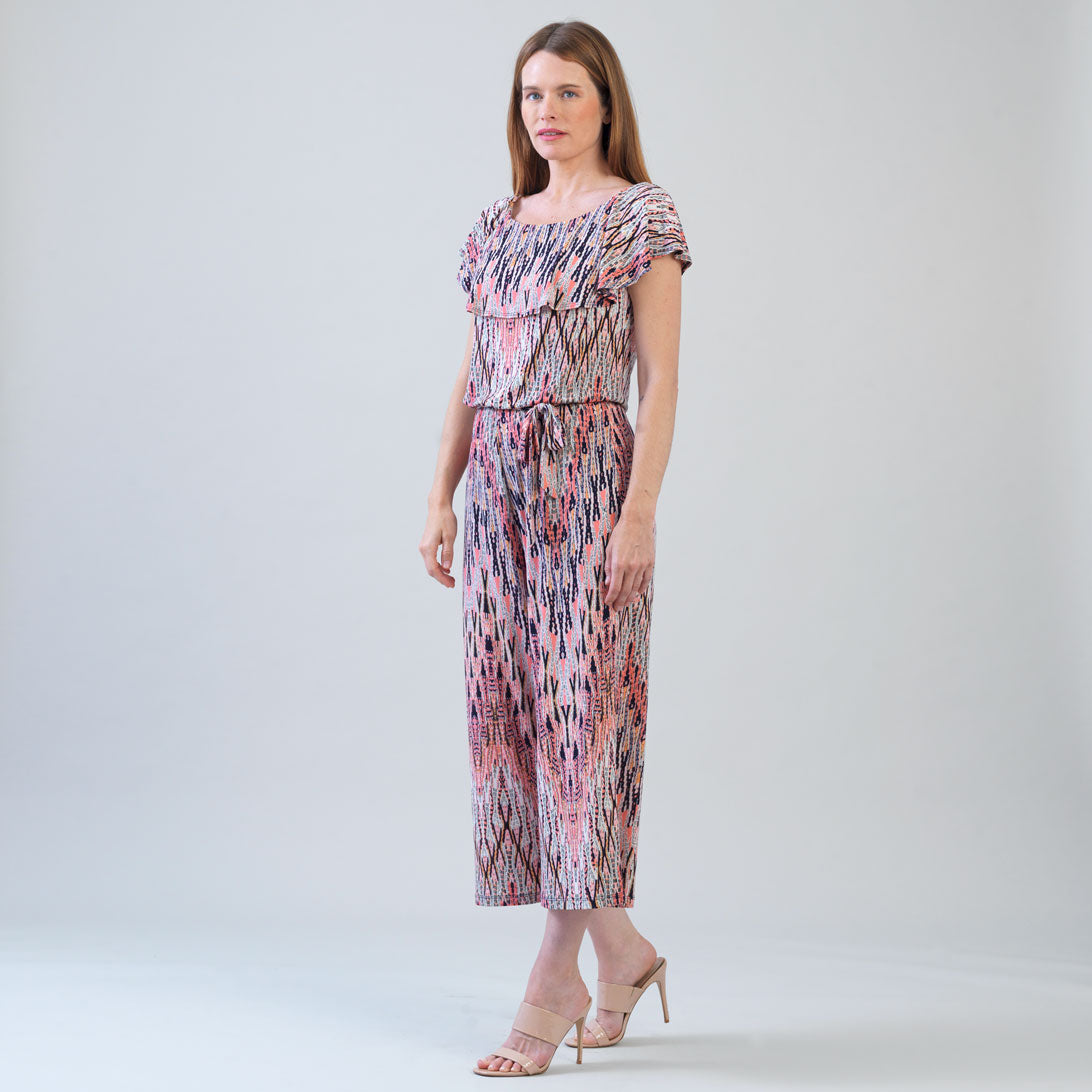 Clara Sunwoo Best Price - Ruffle Off Shoulder Pocket Jumpsuit - Boho Weave - Final Sale!