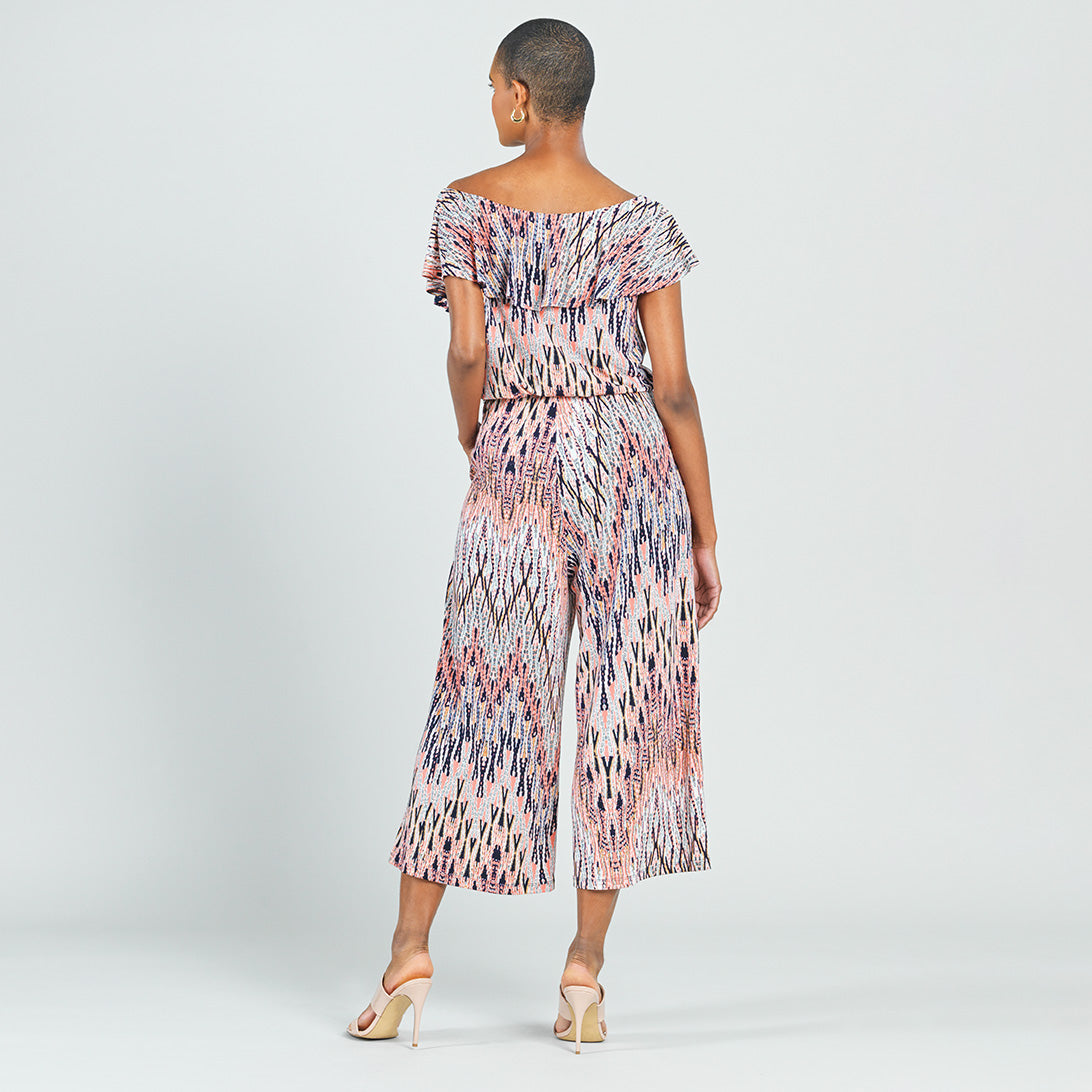 Clara Sunwoo Best Price - Ruffle Off Shoulder Pocket Jumpsuit - Boho Weave - Final Sale!