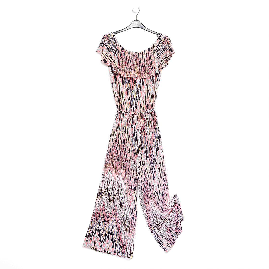 Clara Sunwoo Best Price - Ruffle Off Shoulder Pocket Jumpsuit - Boho Weave - Final Sale!